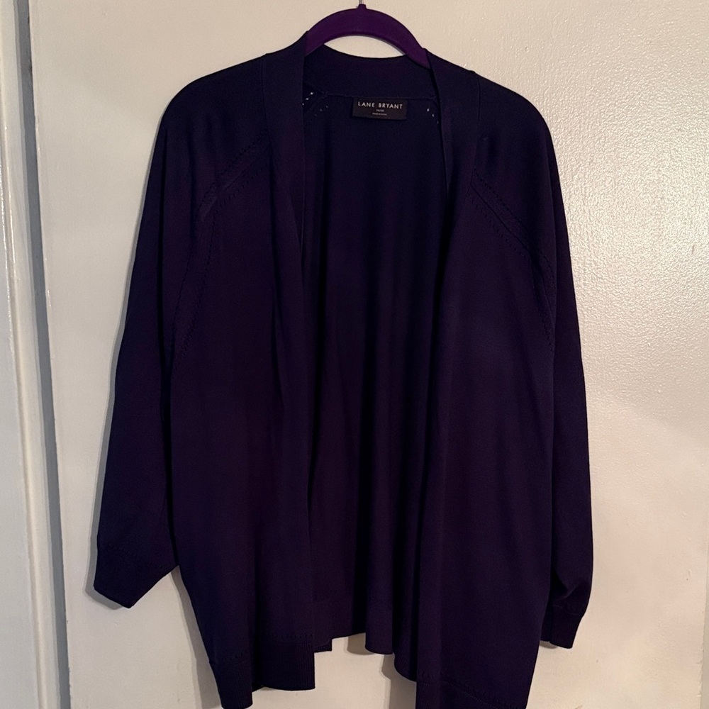 Lane Bryant Women's Navy Cardigan